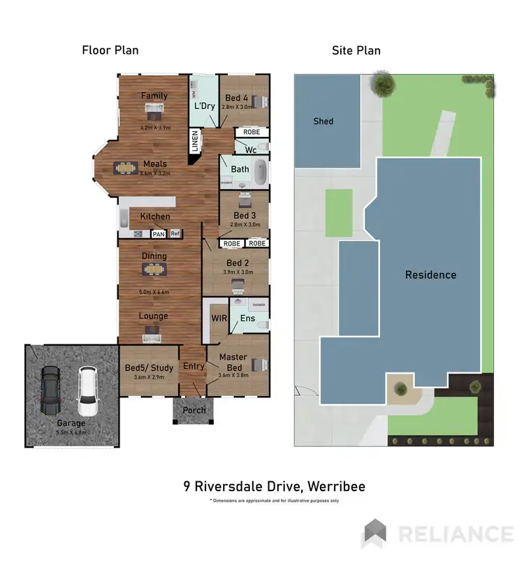 Floorplan of Homely house listing, 9 Riversdale Drive, Werribee VIC 3030
