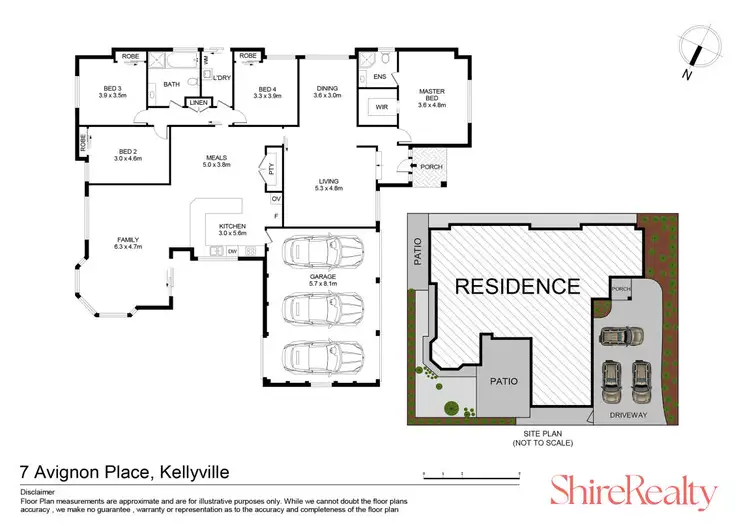 Floorplan of Homely house listing, 7 Avignon Place, Kellyville NSW 2155