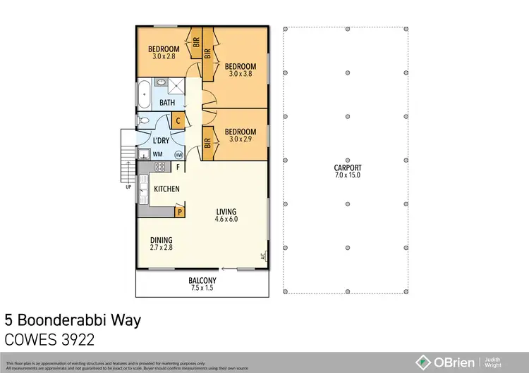 Floorplan of Homely house listing, 5 Boonderabbi Way, Cowes VIC 3922