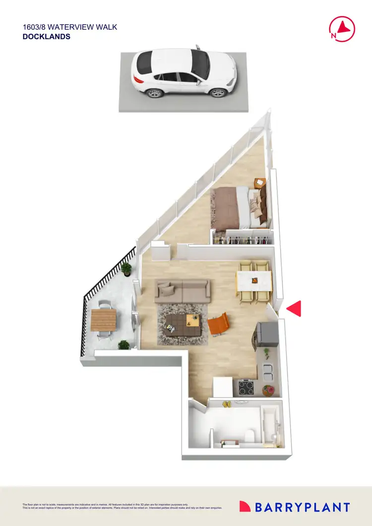 Floorplan of Homely apartment listing, 1603/8 Waterview Walk, Docklands VIC 3008