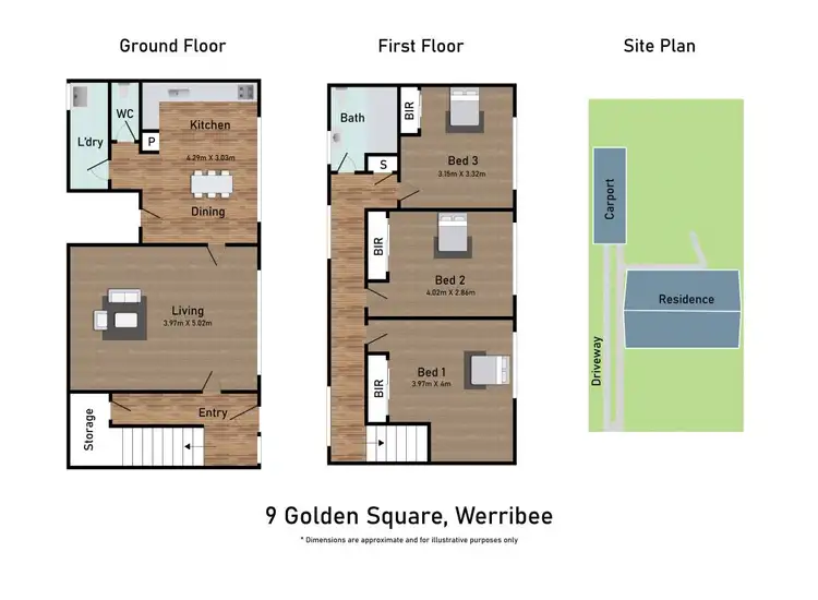 Floorplan of Homely house listing, 9 Golden Avenue, Werribee VIC 3030