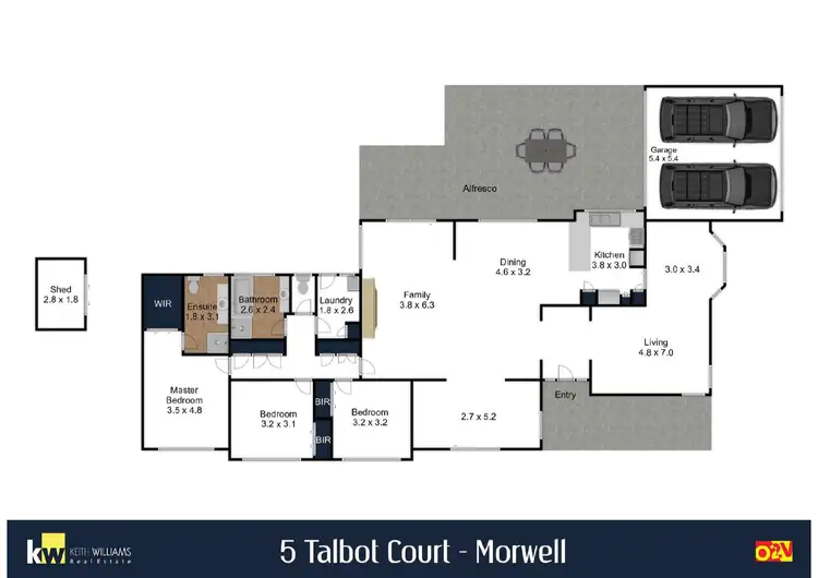 Floorplan of Homely house listing, 5 Talbot Court, Morwell VIC 3840