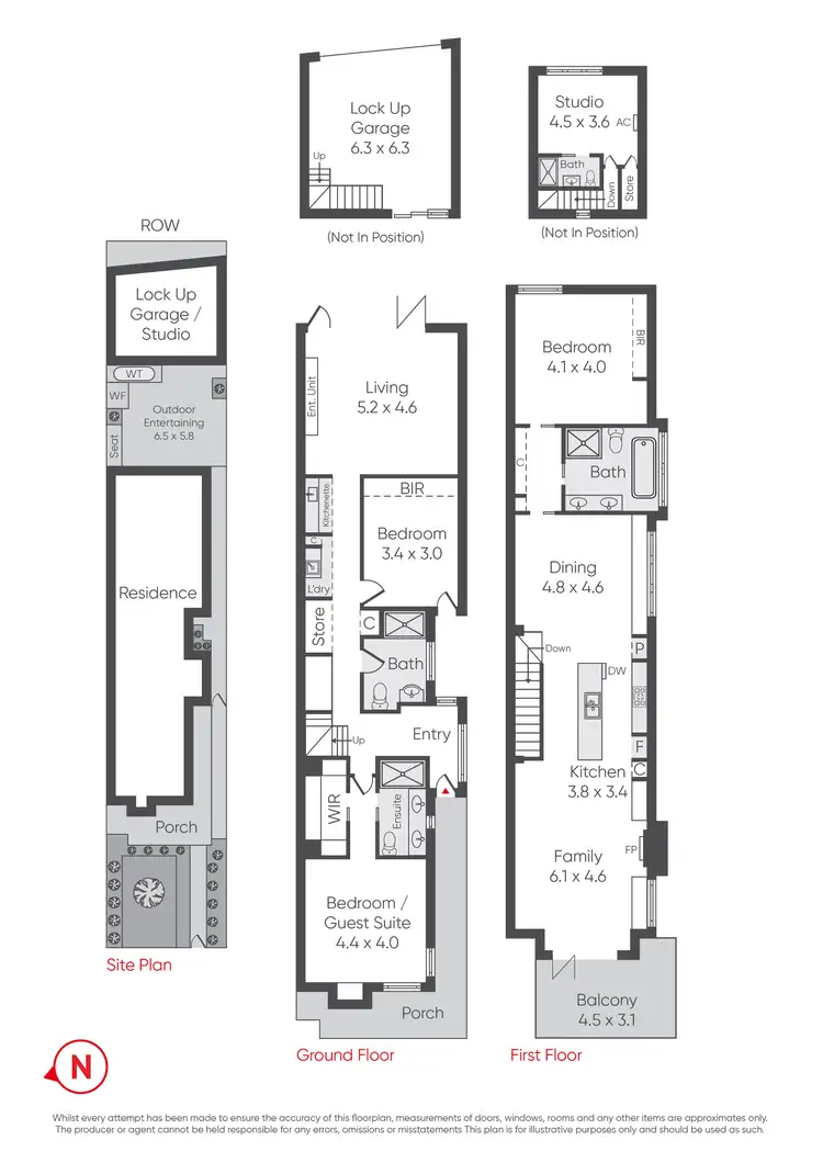 Floorplan of Homely townhouse listing, 34 Bayview Street, Williamstown VIC 3016