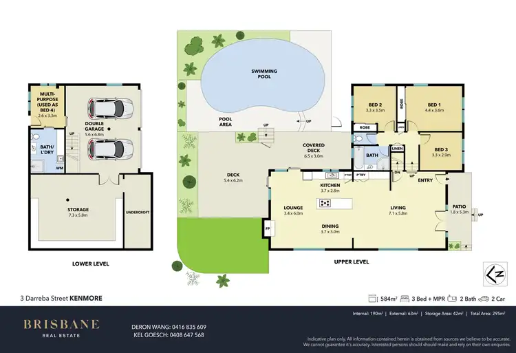 Floorplan of Homely house listing, 3 Darreba Street, Kenmore QLD 4069