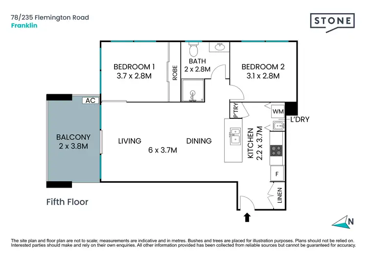 Floorplan of Homely apartment listing, 78/235 Flemington Road, Franklin ACT 2913