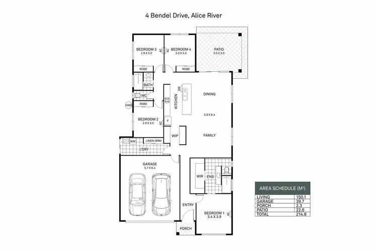 Floorplan of Homely house listing, 4 Bendel Drive, Alice River QLD 4817