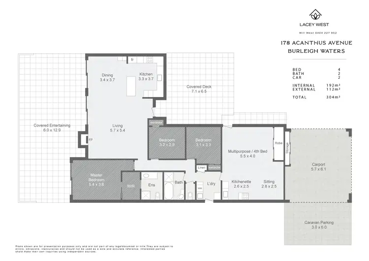 Floorplan of Homely house listing, 178 Acanthus Avenue, Burleigh Waters QLD 4220