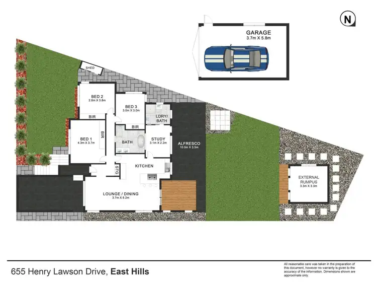 Floorplan of Homely house listing, 655 Henry Lawson Drive, East Hills NSW 2213