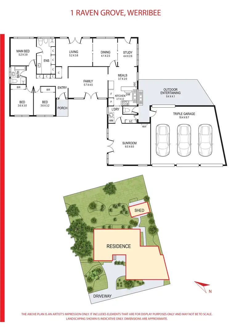 Floorplan of Homely house listing, 1 Raven Grove, Werribee VIC 3030