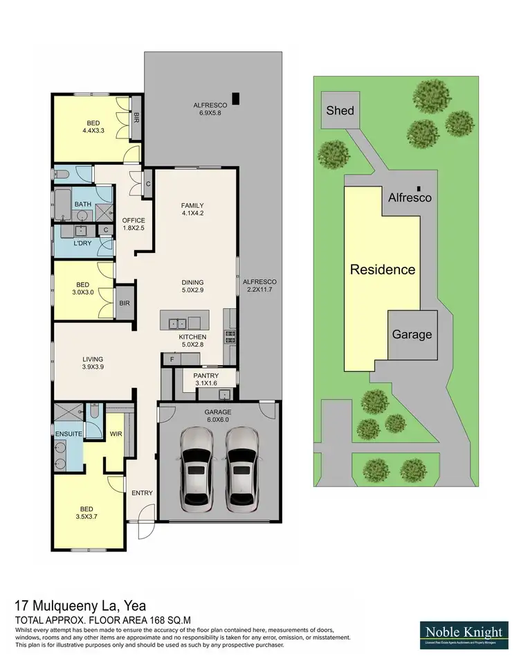 Floorplan of Homely house listing, 17 Mulqueeny Lane, Yea VIC 3717