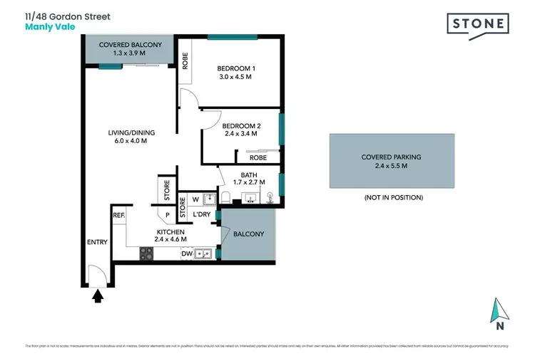 Floorplan of Homely apartment listing, 11/48 Gordon Street, Manly Vale NSW 2093