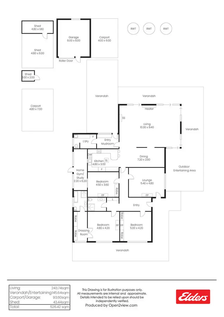 Floorplan of Homely house listing, 11 Hope Street, Clare SA 5453