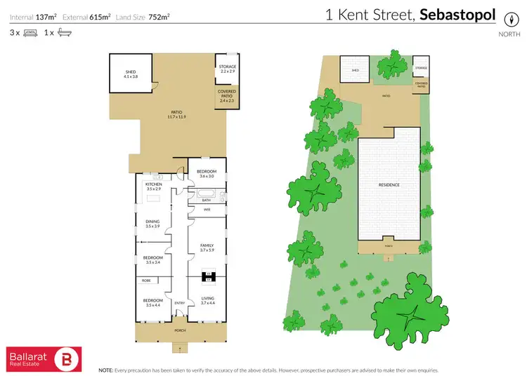 Floorplan of Homely house listing, 1 Kent Street, Sebastopol VIC 3356