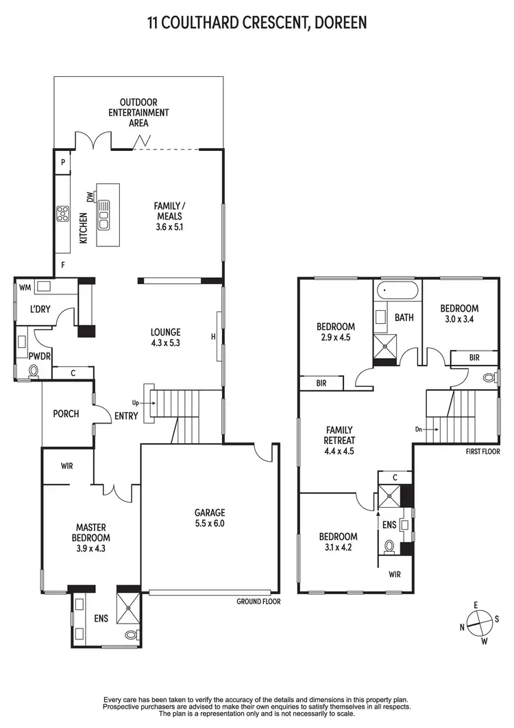 Floorplan of Homely house listing, 11 Coulthard Crescent, Doreen VIC 3754