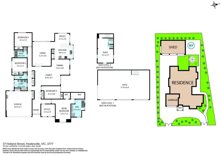 Floorplan of Homely house listing, 37 Holland Street, Healesville VIC 3777