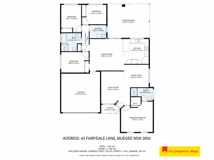 Floorplan of Homely house listing, 63 Fairydale Lane, Mudgee NSW 2850