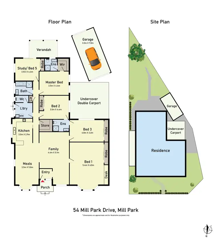 Floorplan of Homely house listing, 54 Mill Park Drive, Mill Park VIC 3082