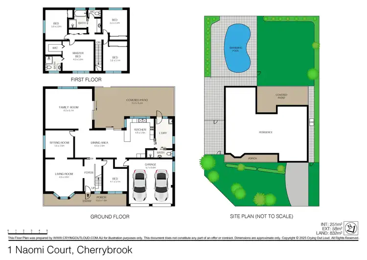Floorplan of Homely house listing, 1 Naomi Court, Cherrybrook NSW 2126