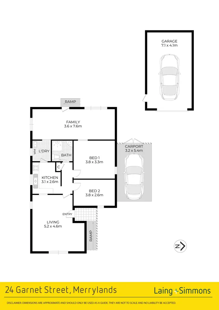 Floorplan of Homely house listing, 24 Garnet Street, Merrylands NSW 2160
