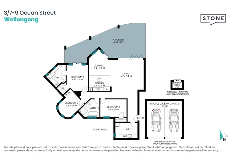 Floorplan of Homely apartment listing, 3/7-9 Ocean Street, Wollongong NSW 2500