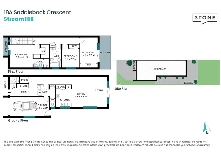 Floorplan of Homely semi-detached listing, 18A Saddleback Crescent, Stream Hill NSW 2526