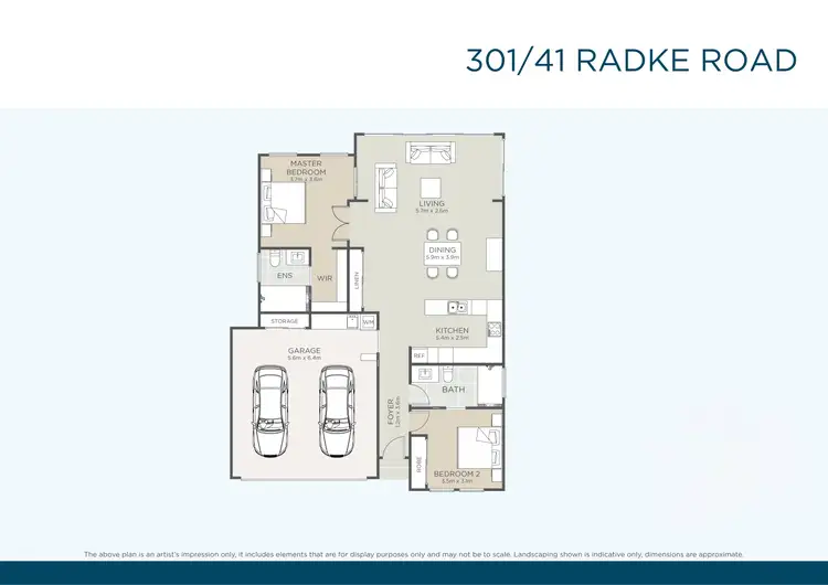 Floorplan of Homely retirement listing, 301/41 Radke Road, Bethania QLD 4205