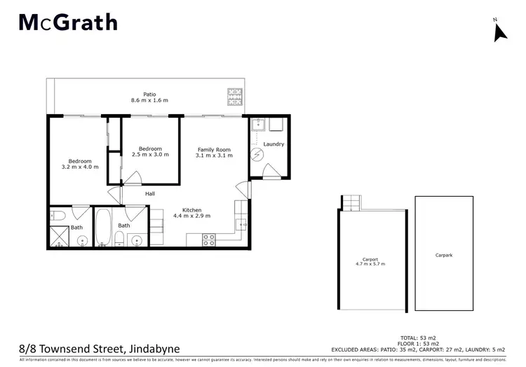 Floorplan of Homely apartment listing, 8/8 Townsend Street, Jindabyne NSW 2627