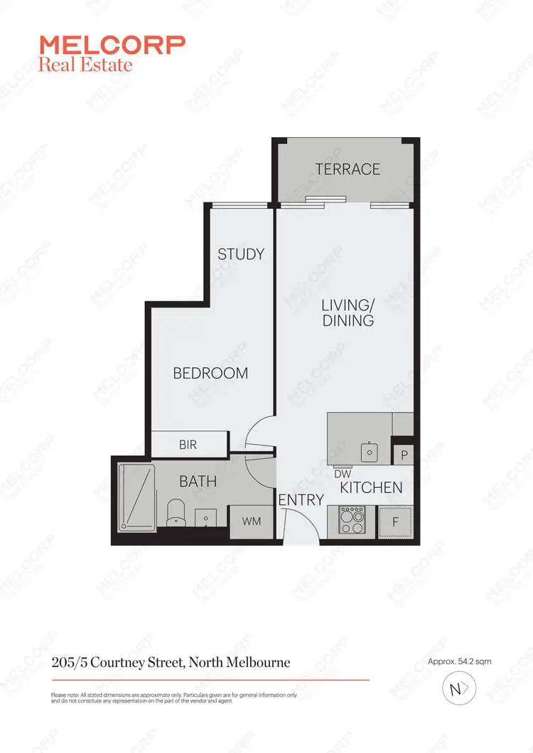 Floorplan of Homely apartment listing, 205/5 Courtney Street, North Melbourne VIC 3051