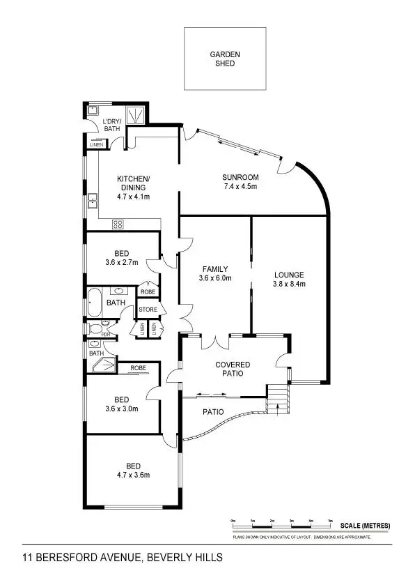 Floorplan of Homely house listing, 11 Beresford Avenue, Beverly Hills NSW 2209