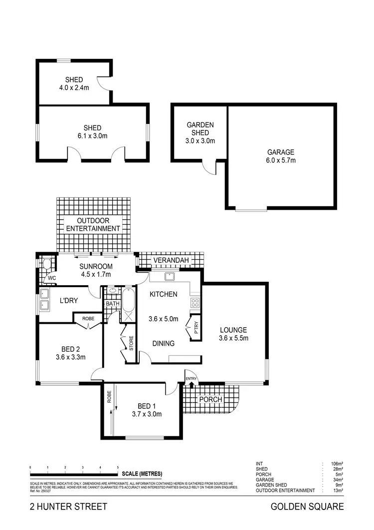 Floorplan of Homely house listing, 2 Hunter Street, Golden Square VIC 3555