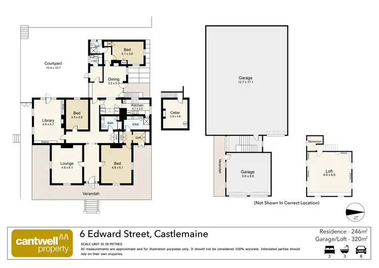 Floorplan of Homely house listing, 6 Edward Street, Castlemaine VIC 3450