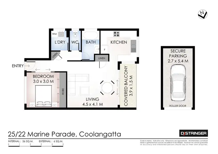 Floorplan of Homely unit listing, 25/22 Marine Parade, Kirra QLD 4225