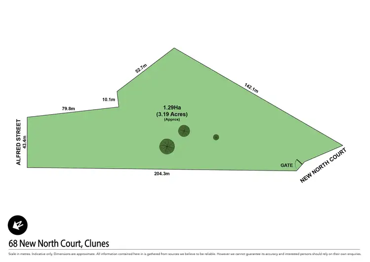 Floorplan of Homely land listing, 68 New North Court, Clunes VIC 3370