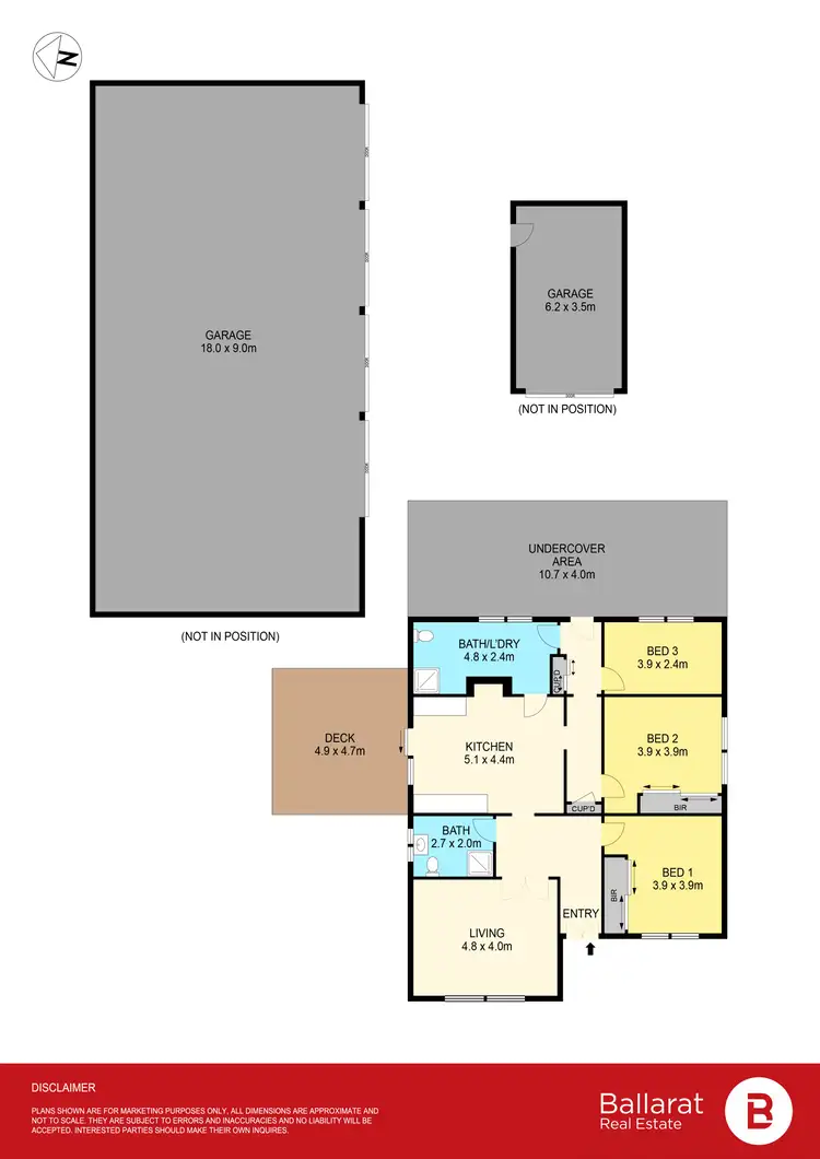 Floorplan of Homely house listing, 48 Prince Street, Lexton VIC 3352