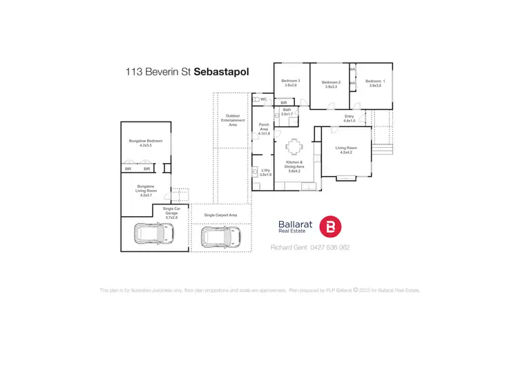 Floorplan of Homely house listing, 113 Beverin Street, Sebastopol VIC 3356