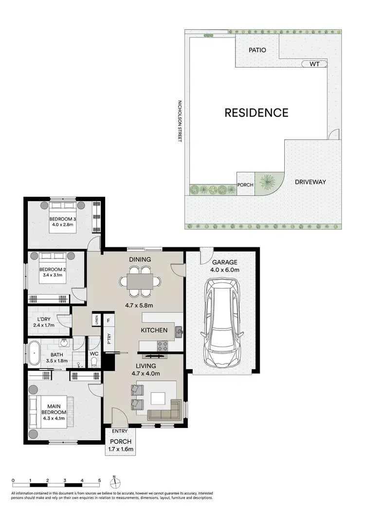 Floorplan of Homely unit listing, 1/614A Nicholson Street, Black Hill VIC 3350