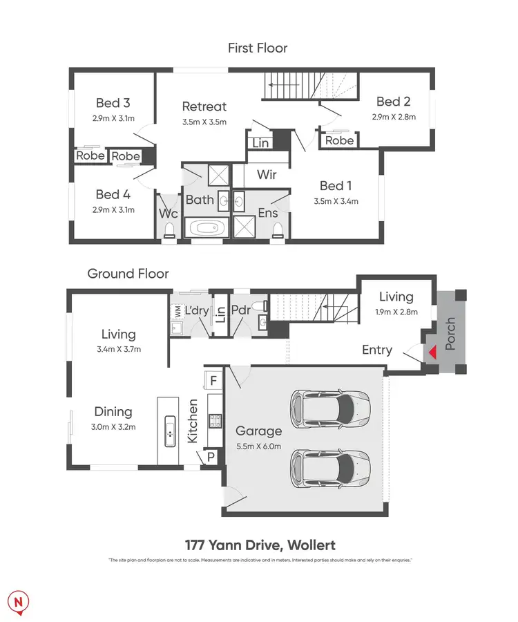 Floorplan of Homely house listing, 177 Yann Drive, Wollert VIC 3750