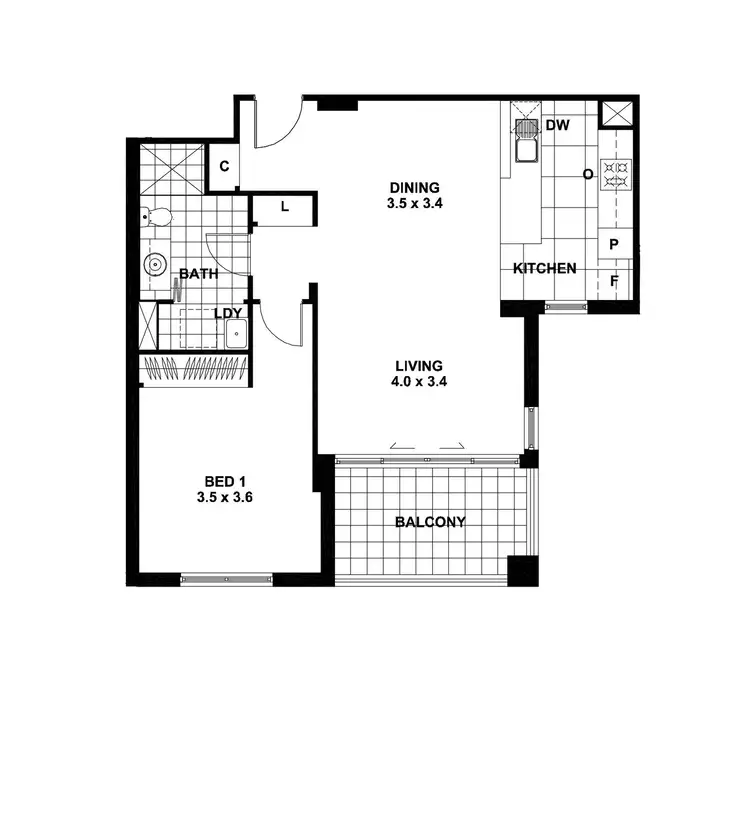 Floorplan of Homely apartment listing, 410/2 Rosewater Circuit, Breakfast Point NSW 2137