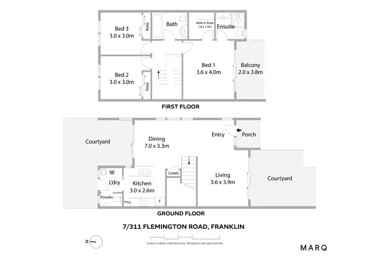 Floorplan of Homely townhouse listing, 7/311 Flemington Road, Franklin ACT 2913