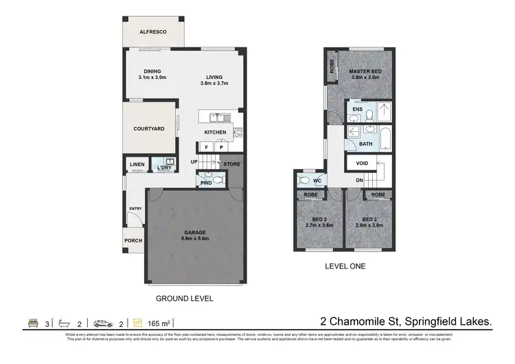 Floorplan of Homely house listing, 2 Chamomile Street, Springfield Lakes QLD 4300