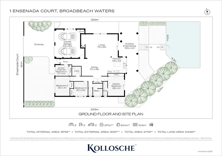 Floorplan of Homely house listing, 1 Ensenada Court, Broadbeach Waters QLD 4218