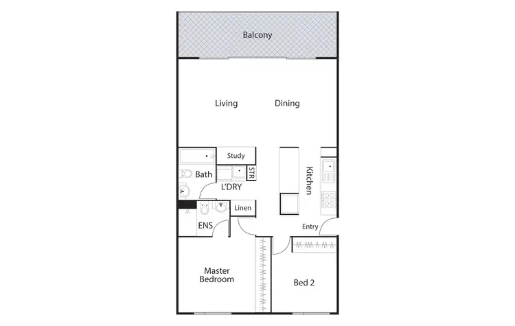 Floorplan of Homely apartment listing, 105/98 Corinna Street, Phillip ACT 2606
