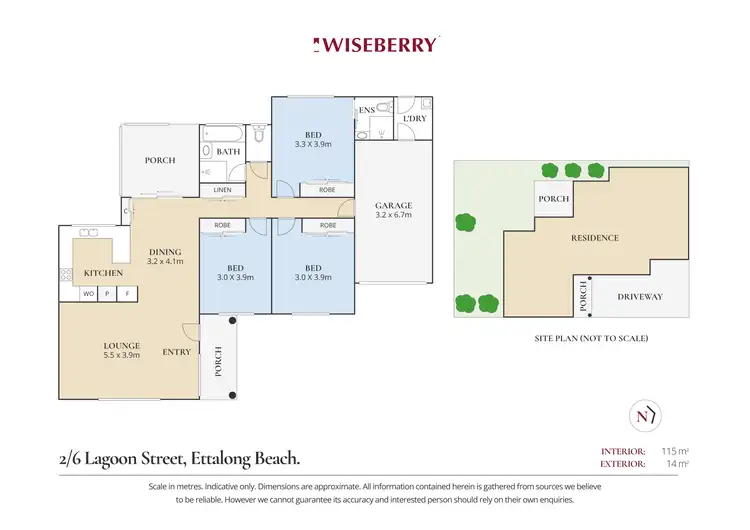 Floorplan of Homely villa listing, 2/6 Lagoon Street, Ettalong Beach NSW 2257