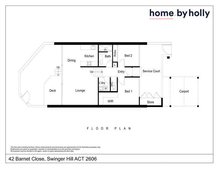 Floorplan of Homely townhouse listing, 42 Barnet Close, Swinger Hill ACT 2606