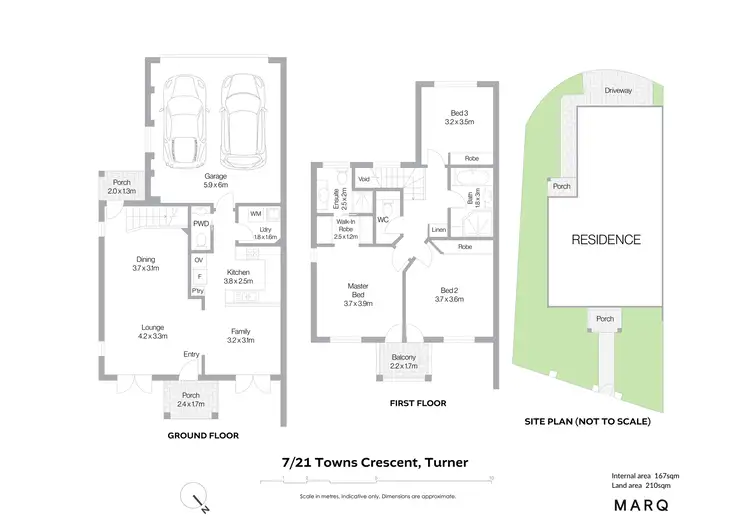 Floorplan of Homely townhouse listing, 7/21 Towns Crescent, Turner ACT 2612
