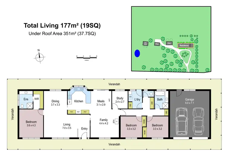 Floorplan of Homely rural property listing, 295 Coster Road, Modella VIC 3816