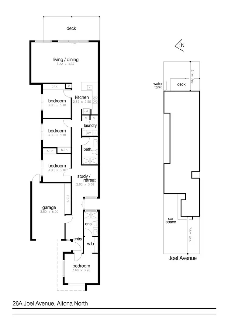 Floorplan of Homely house listing, 26a Joel Avenue, Altona North VIC 3025