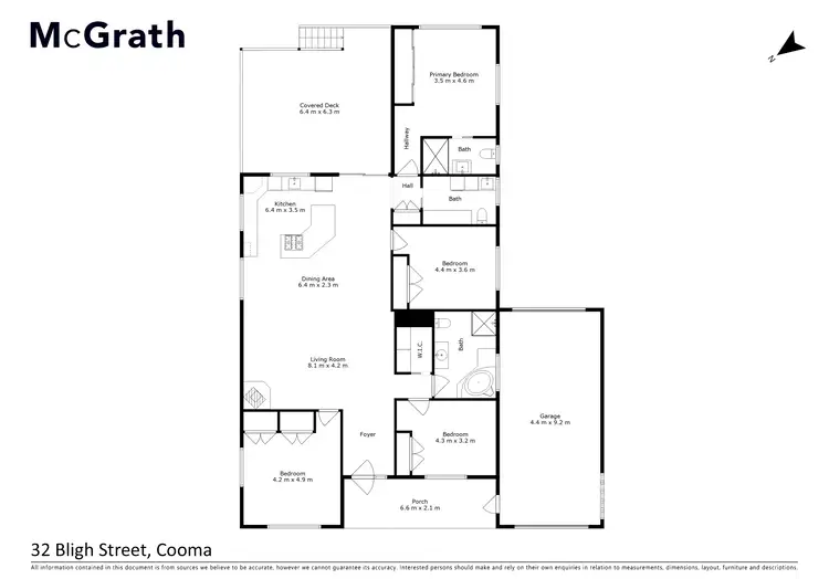 Floorplan of Homely house listing, 32 Bligh Street, Cooma NSW 2630