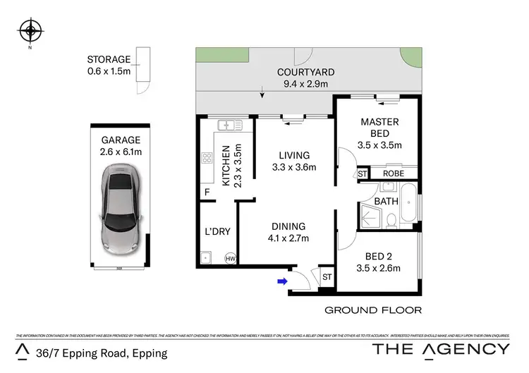 Floorplan of Homely unit listing, 36/7 Epping Road, Epping NSW 2121