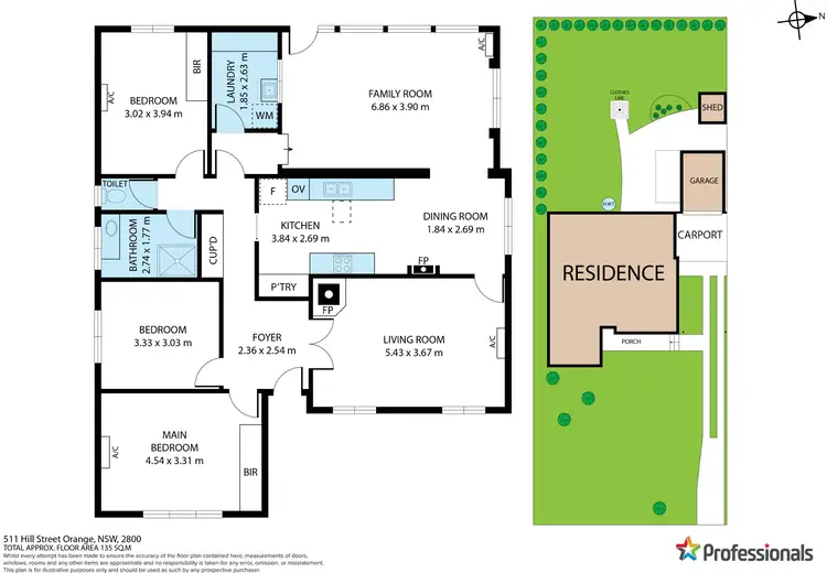 Floorplan of Homely house listing, 511 Hill Street, Orange NSW 2800